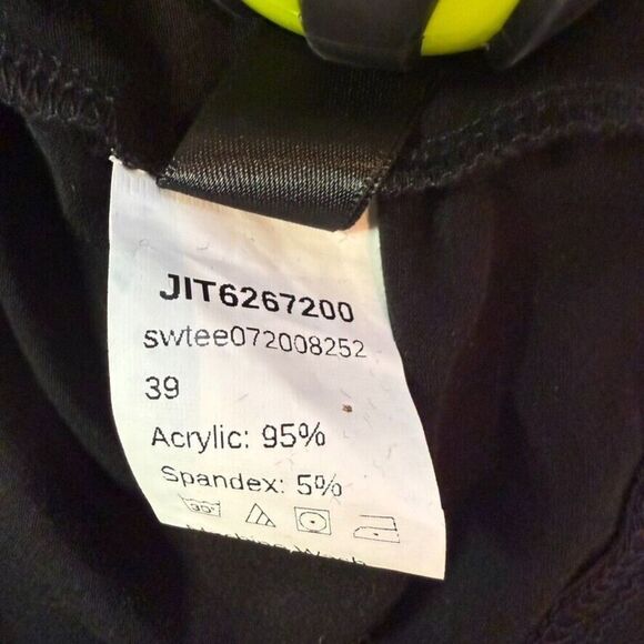 Shein Long Sleeve Mock Neck Crop Top - Size XL - Black - Picture 4 of 9